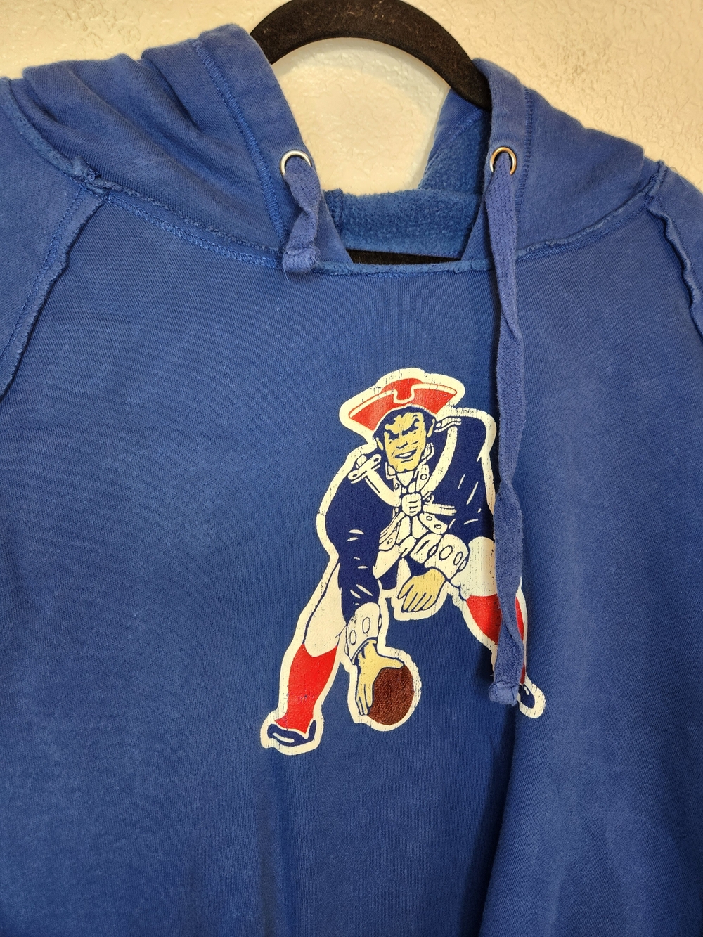 Nfl New England Patriots hoodie vintage-style royal blue Size  L - Picture 3 of 9